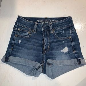 American Eagle jean shorts size 00